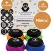 Vulpes Pets® PRO Praatknop Voor Honden - Dogbuttons - Laat Uw Huisdier Spreken - Hondenspeelgoed - Honden Training - Incl. E-Book & Trainingsstickers