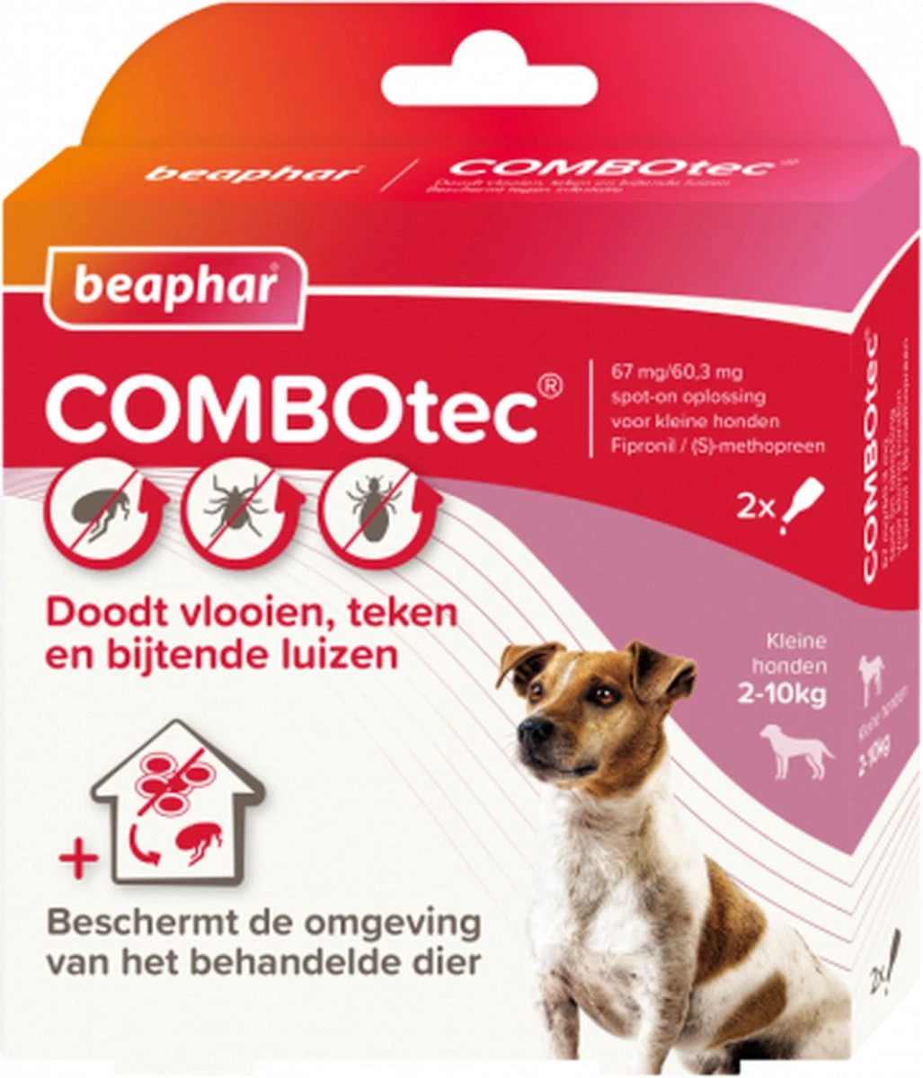 Beaphar Combotec Anti Vlooien En Teken Druppels Hond 20-40 Kg 2 Pipetten - Image 3