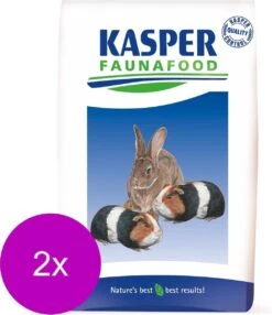 Kasper Faunafood Konijnenkorrel Hobby - Konijnenvoer - 2 X 20 Kg