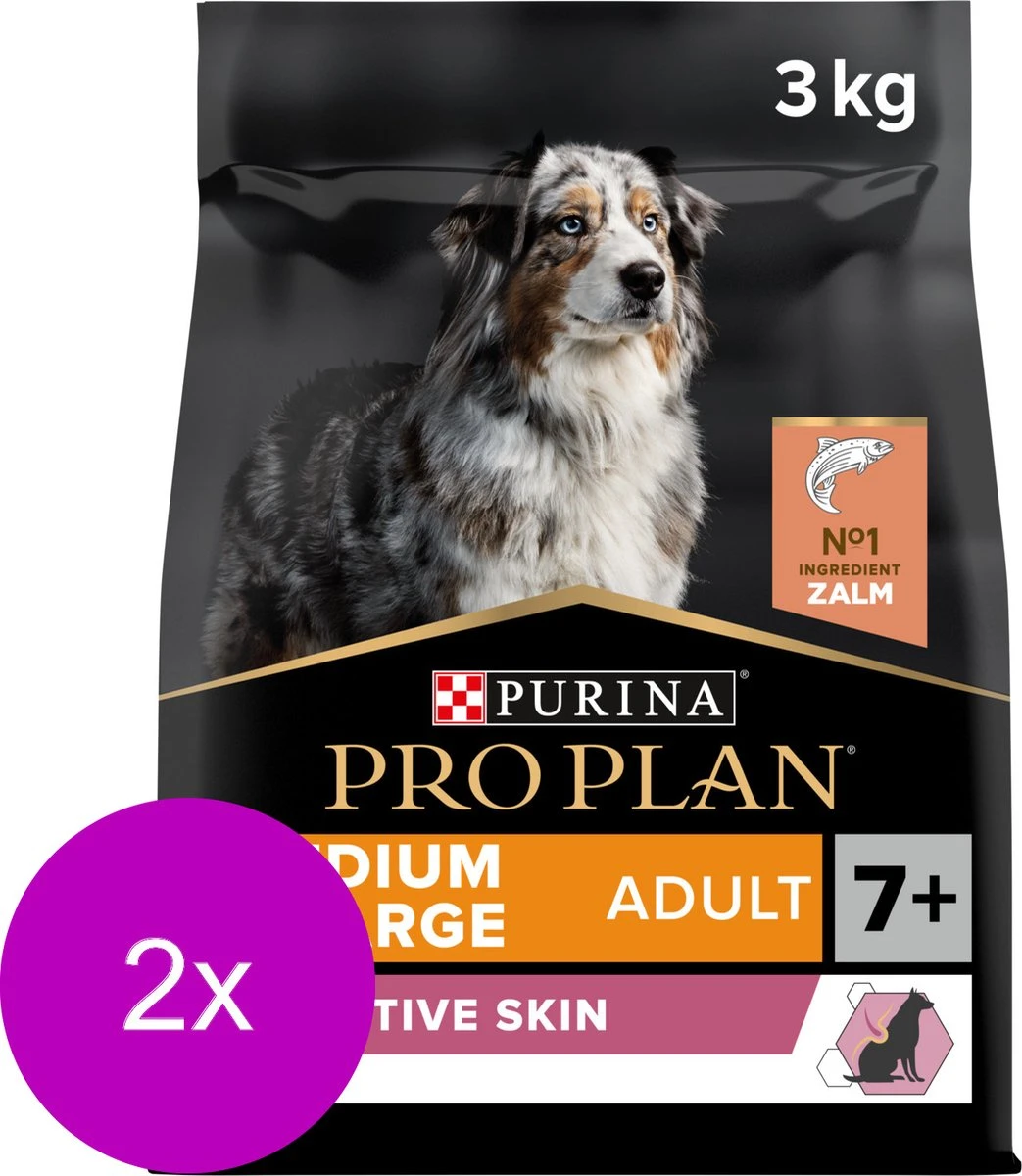 Pro Plan Dog Senior Medium & Large Breed Sensitive Zalm - Hondenvoer - 2 X 3 Kg - Image 3