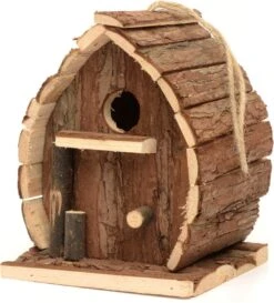 Nestkastjes Vogels - CKB Ltd - Vogelvoederhuisje Nestkast Hangend Buiten Nestkastje Vogelbescherming Voederhuis Voederstation Vogelvoederhuisjes Hout Voedersysteem Voor Bijv. Koolmees Kleine Tuinvogels Roodborstje Mus Pimpelmees Parkiet