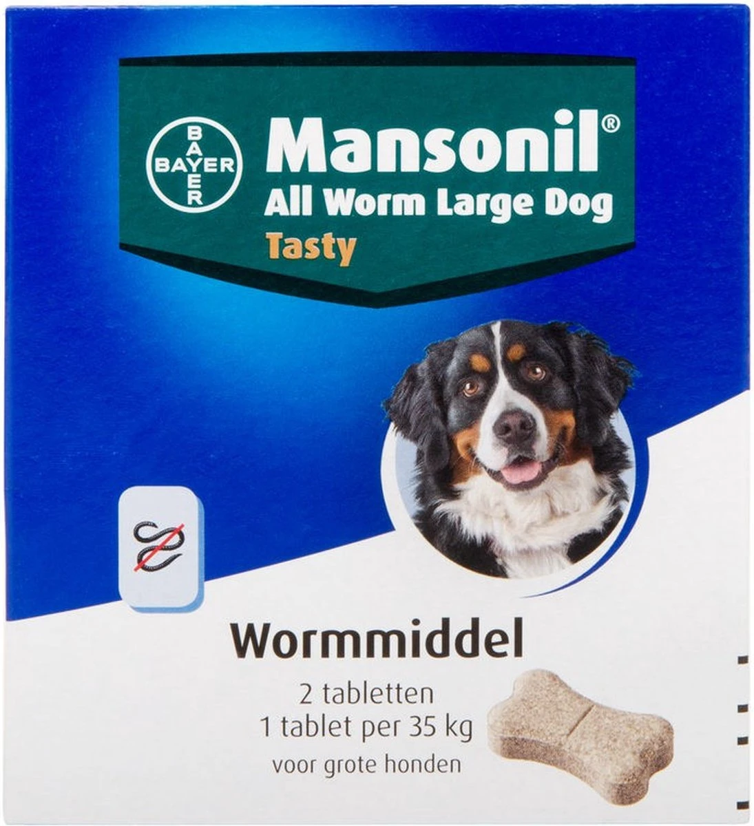Mansonil All Worm Tasty Ontworming Tabletten Hond 2 Tabletten - Image 6