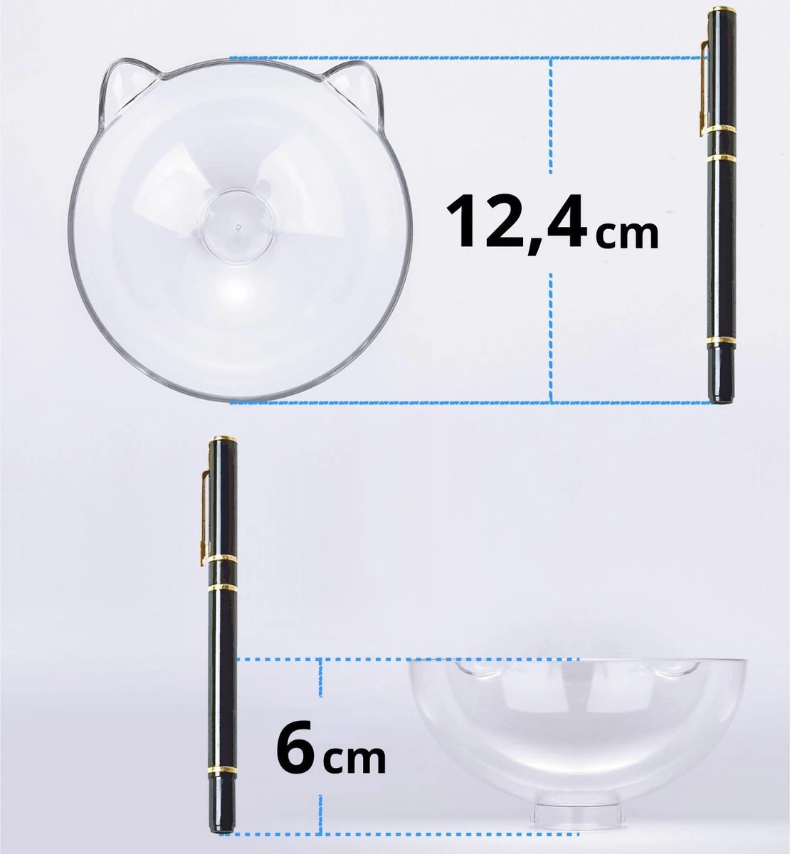 Behave Dubbele Voerbak - Drinkbak - Katten - Verstelbaar - Wit - Image 6