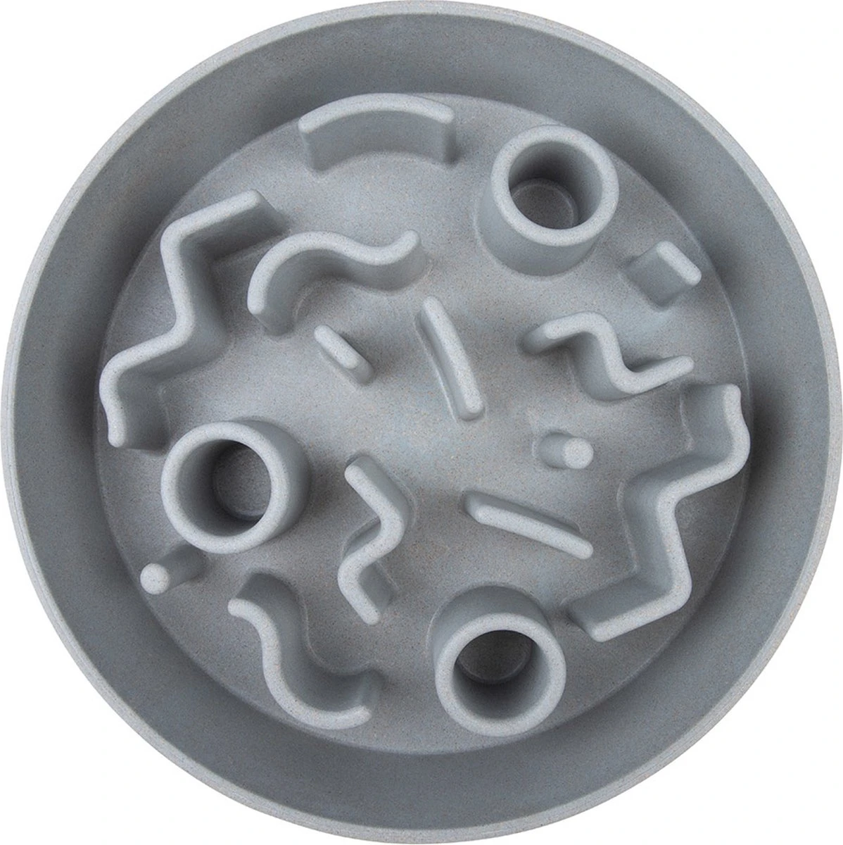 District 70 BAMBOO Slowfeeder - Stijlvolle Anti-schrok Voerbak Voor Honden - Kleur: Donkergrijs, Maat: Large Ø28 Cm (2500 ML) - Image 9