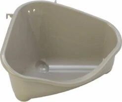 Moderna Hoektoilet - Knaagdiertoilet - Medium - Kleur: Warm Grijs - 35,5×23,4×19 Cm