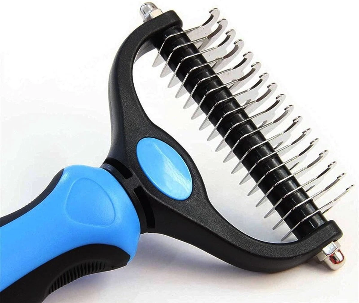 Professionele Ondervacht Kam Voor Hond En Kat S – Hondenborstel – Kattenborstel - Hondenkam –Anti Klit - Haarverwijderaar Voor Huisdieren - Pijnloos - Huisdiervriendelijk – Klittenkam - Voorkomt Haaruitval - Kleine Variant- Black Friday - Sinterklaas - Image 5