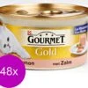 Gourmet Gold Mousse 85 G - Kattenvoer - 48 X Zalm