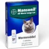 Mansonil All Worm Large Cat Ontworming - Grote Kat - 2 Tabletten