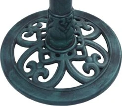 VidaXL Vogelbadje Met Fontein 50x91 Cm Kunststof Groen