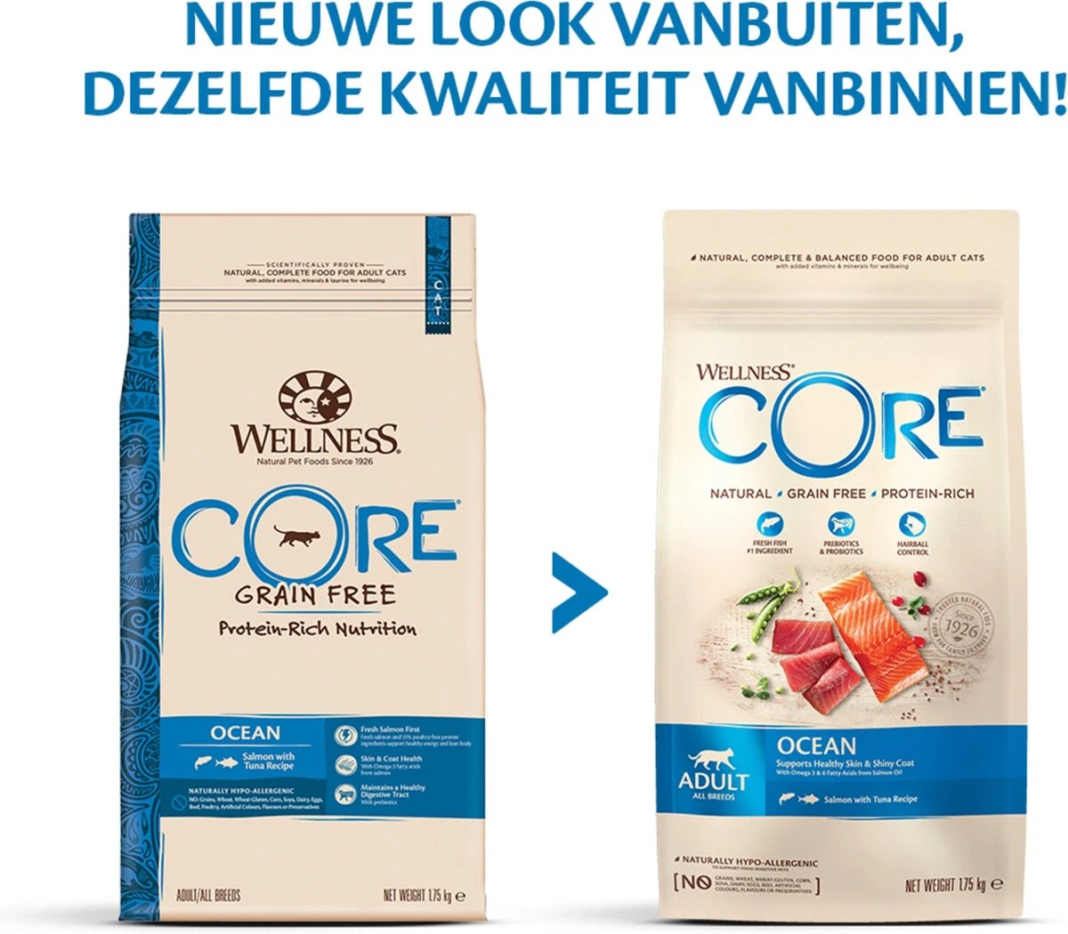 Wellness Core Grain Free Cat Ocean Zalm & Tonijn - Kattenvoer - 1.75 Kg - Image 2