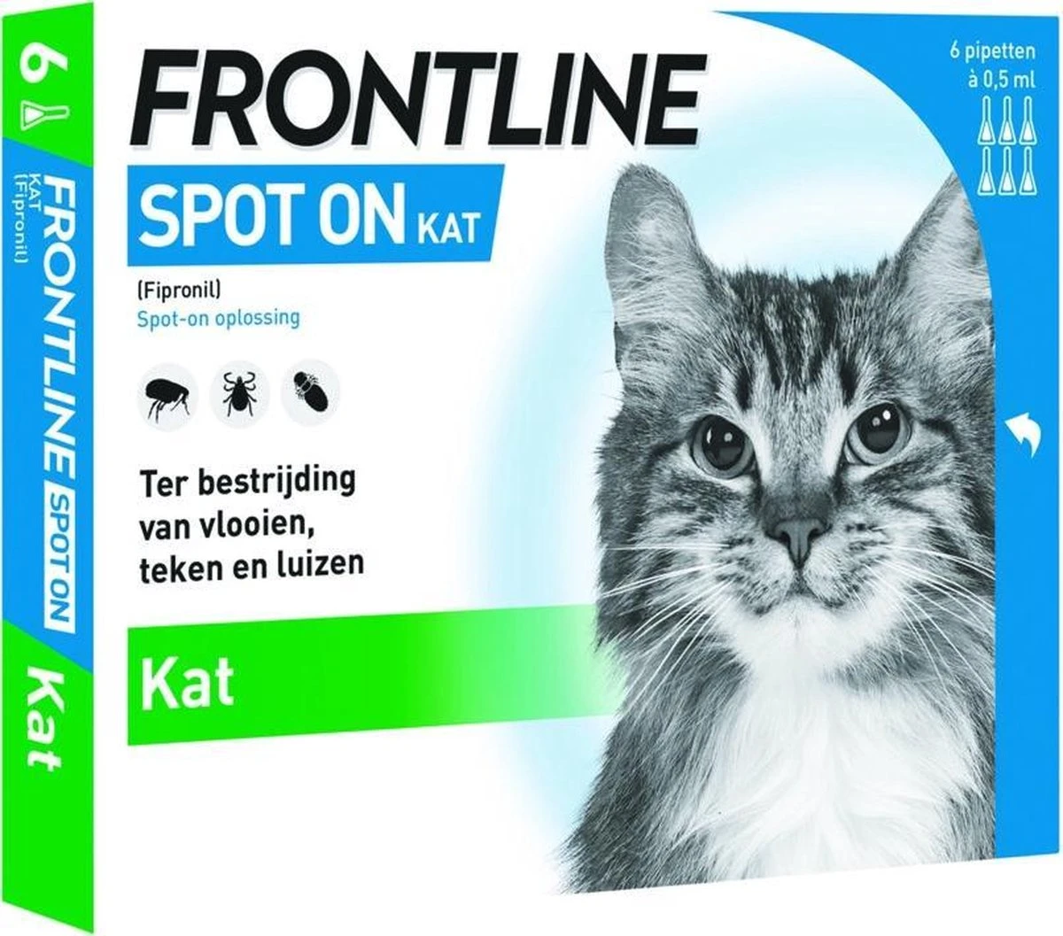 Frontline Spot-On Anti Vlooienmiddel Kat - 6 Pipetten - Image 7