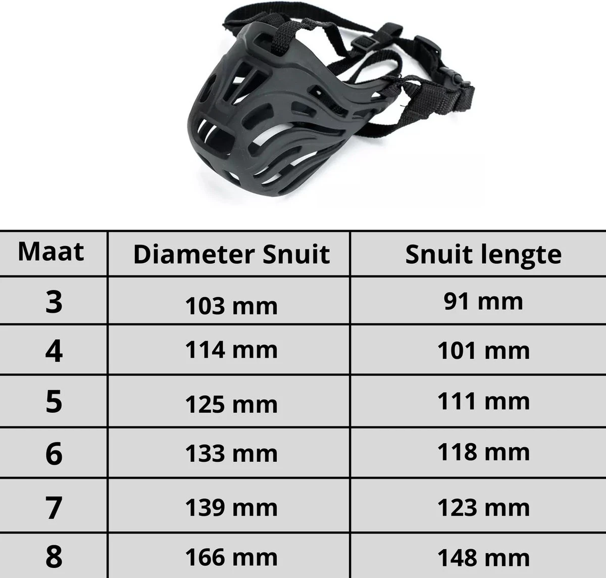 XtraSafe Muilkorf Voor Kleine Honden - Zwart - Maat 4 - Comfortabel - Image 7