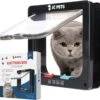 JC Pets Premium Kattenluik - Inclusief Tunnel - 4 Vergrendelingsstanden - Zwart - 20 X 19 X 5.5 Cm - Waterdicht