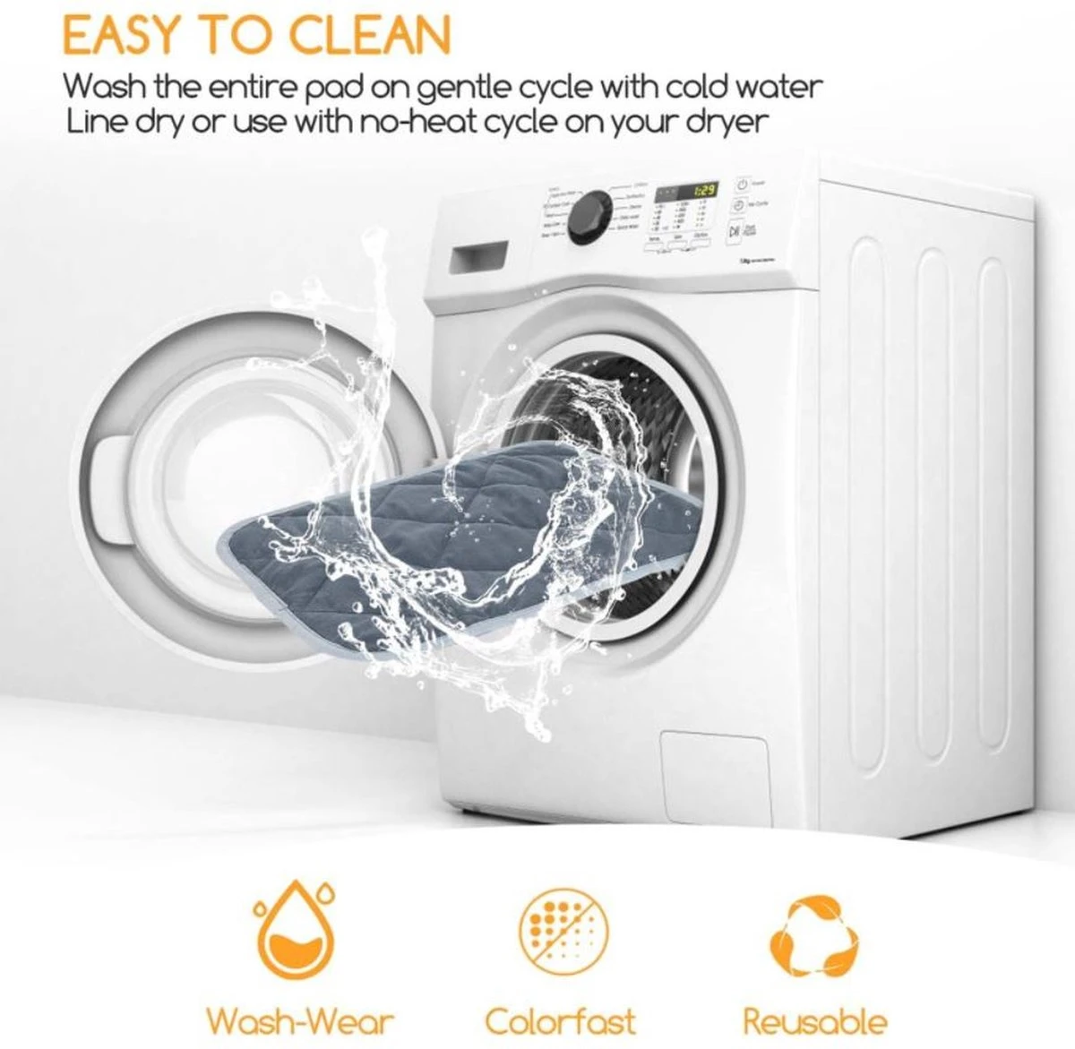 Nobleza Vetbed - Vetbed Klein - Warmtemat - Vetbed Grijs - 40x50cm - S - Image 3