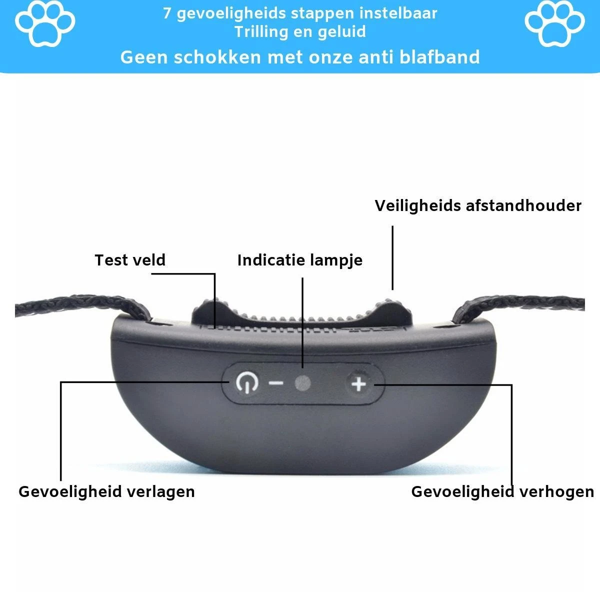 Sworks – Anti Blafband- Honden- Opvoedingshalsband - Geen Elektrische Schok - Geluid En Trilling - Image 2