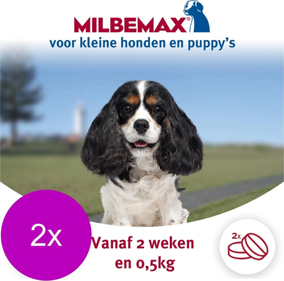 Elanco Milbemax Pup & Hond - Anti Wormenmiddel - 2 X 2 Tab 0.5-10kg - Image 2