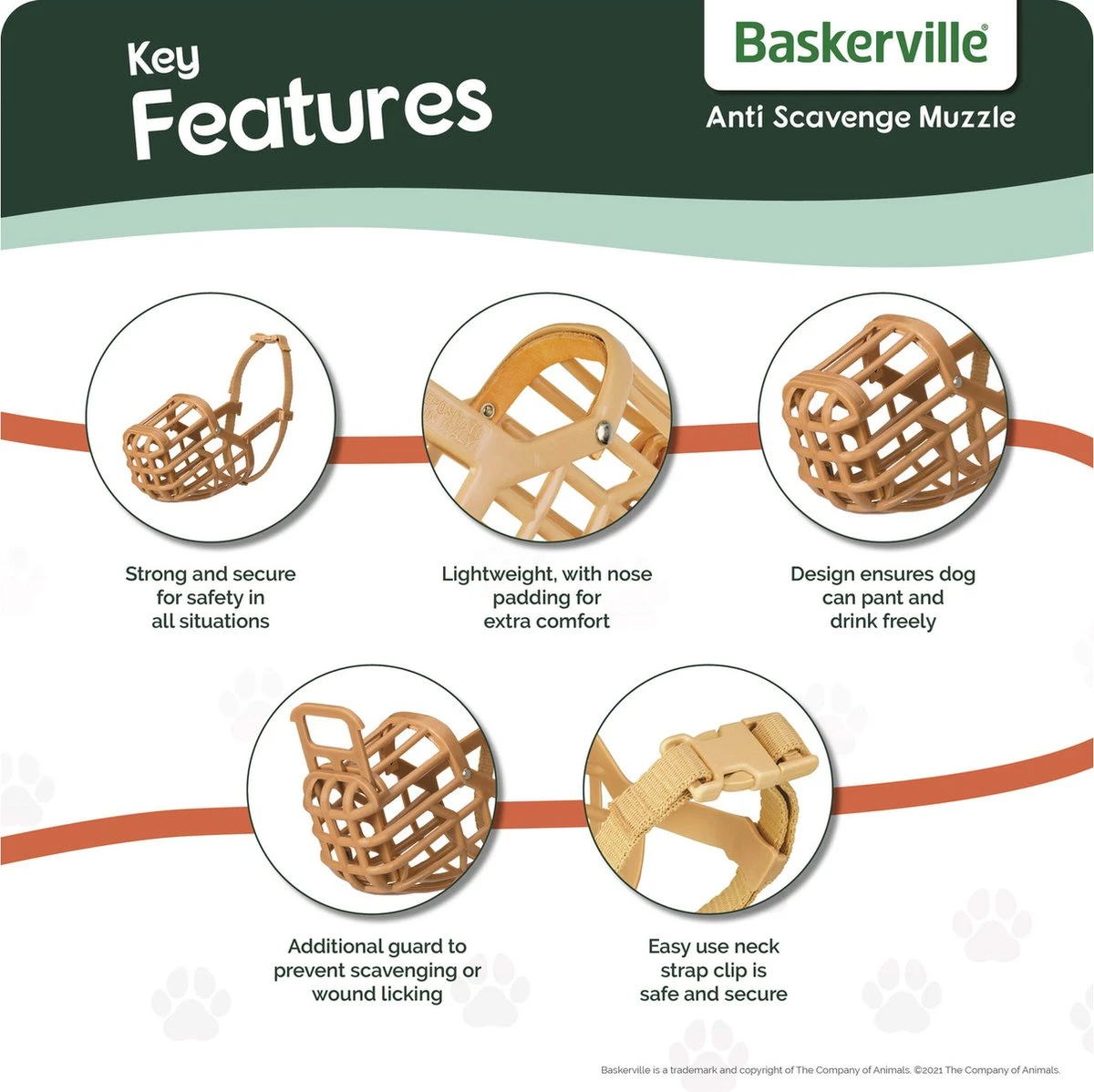 Baskerville Classic Muzzle Muilkorf - Maat 5 - Image 9