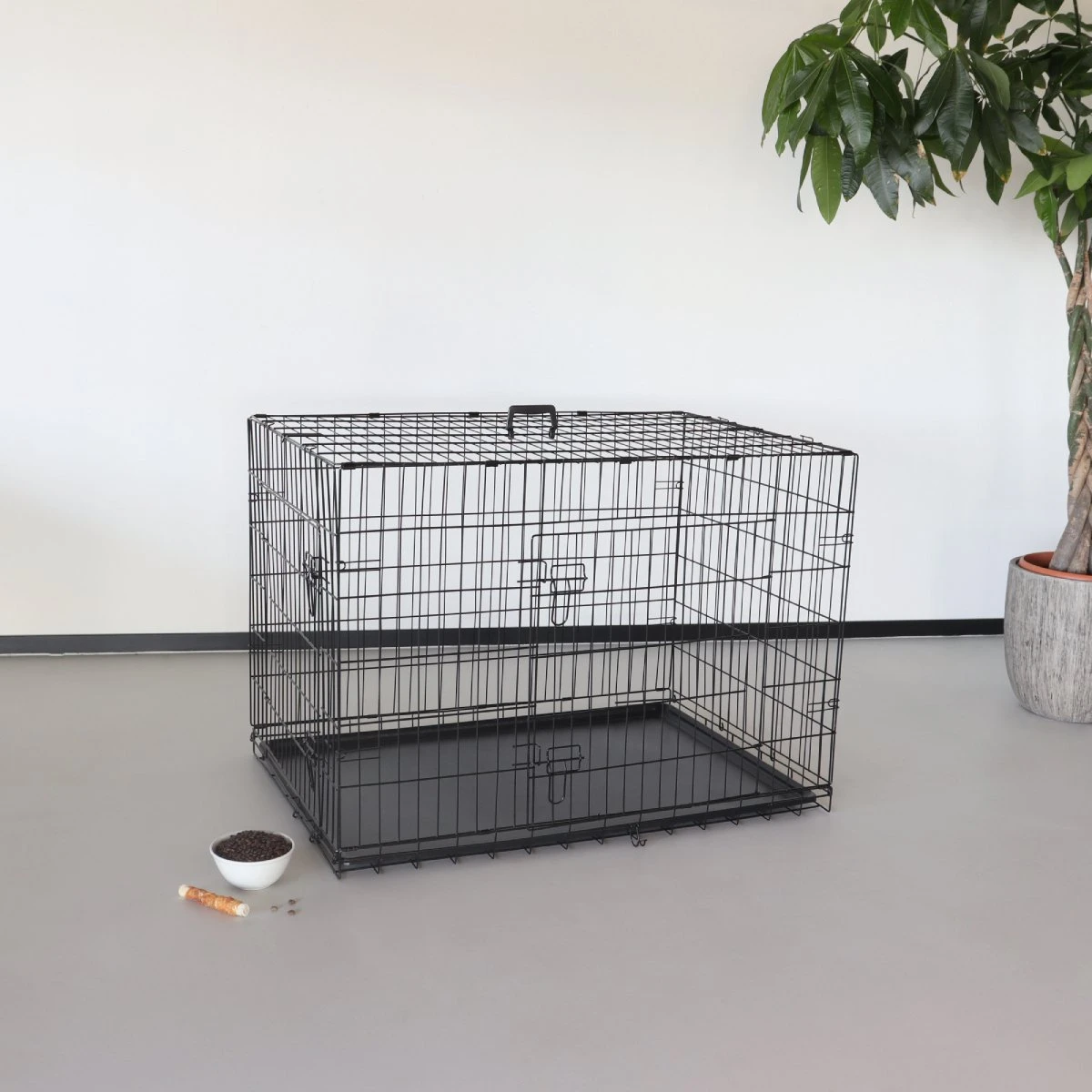 Merkloos Hondenbench - Zwart - 106 X 71 X 76 Cm