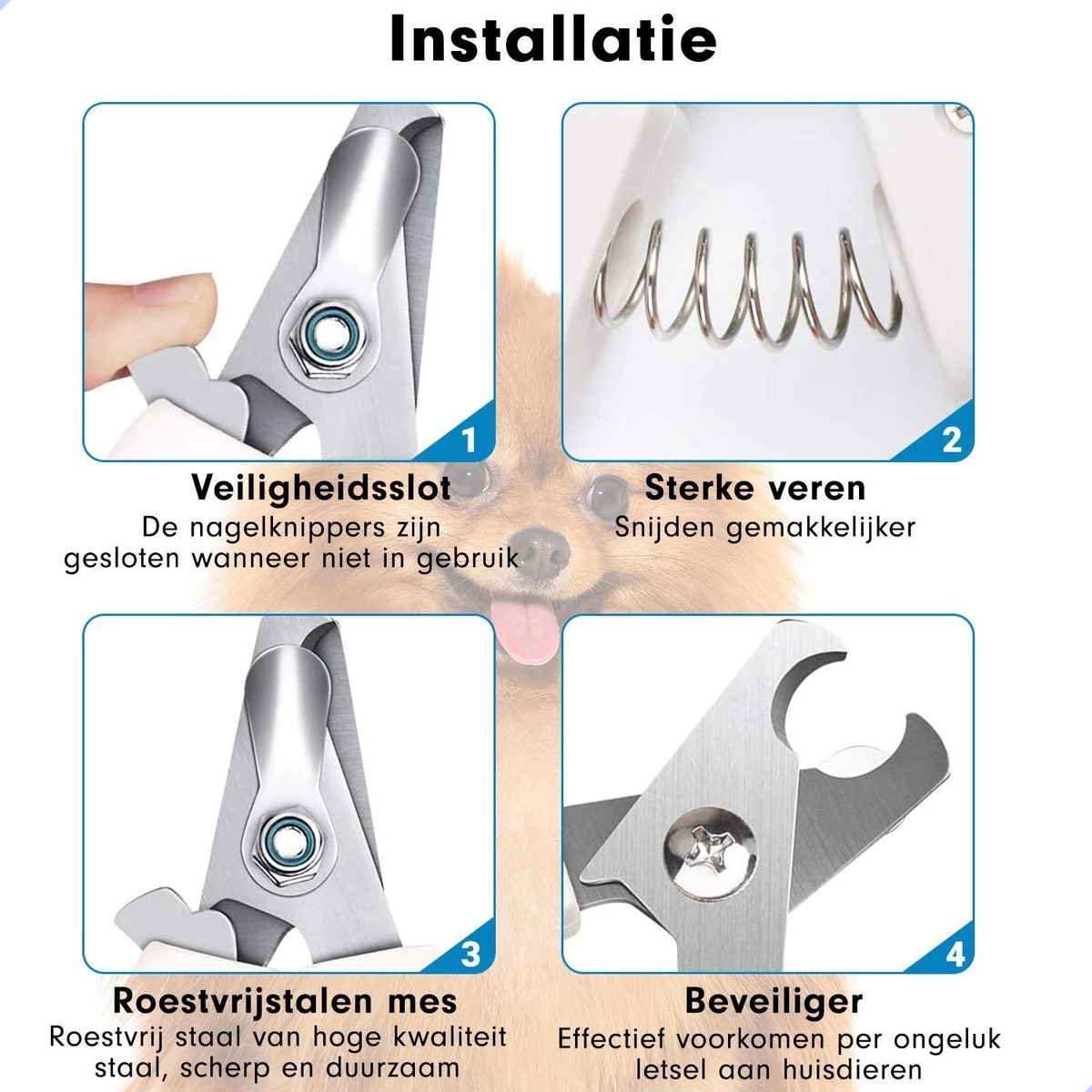 Professionele Nagelschaar|Nagelschaar Hond | Nagelschaar Kat| Nagelknipper Hond En Kat| Nagelknipper Kat| Nagelknipper Hond|NagelTang Dieren|Poot Verzorging - Image 7