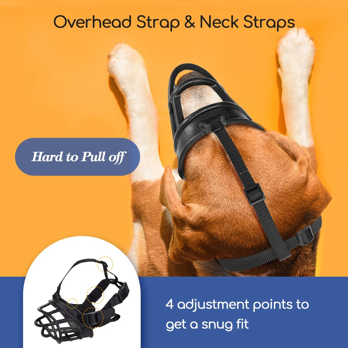 Nobleza Muilkorf Hond - Snuitomtrek 33 - Maat L - Zwart - Image 4