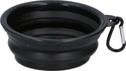 Combi-Label Opvouwbare Drinkbak - Voerbak - Waterbak - Lichtgewicht - Huisdier - Hond - Kat - Voor Onderweg - Op Reis - Zwart
