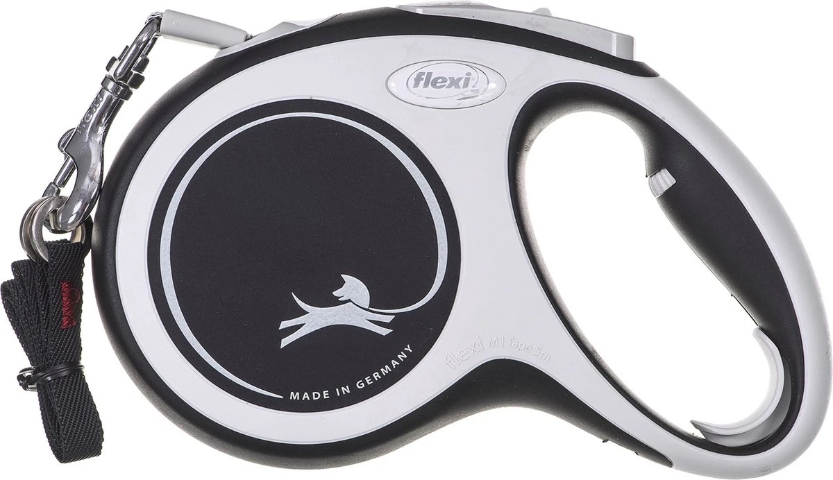 Flexi Rollijn New Comfort Tape M 5 M - Hondenriem - Zwart&Lichtgrijs - Image 7