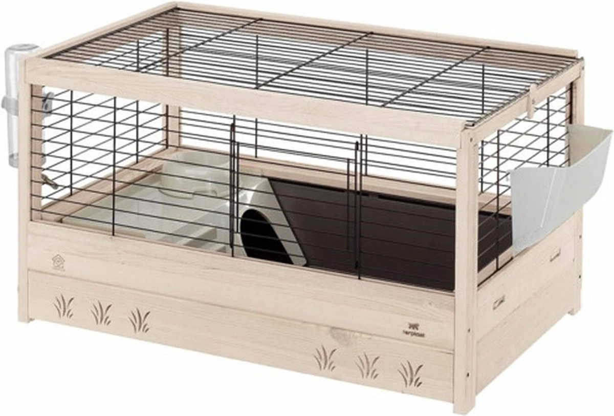 Ferplast Cavia / Konijnenkooi Arena Zwart 82x52x45,5 Cm