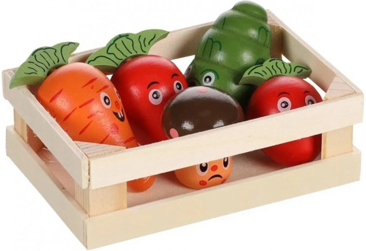 Flamingo Knaagdierenspeelgoed Groentekistje 10.5x7x3.5 Cm