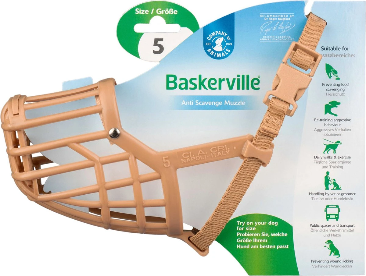 Baskerville Classic Muzzle Muilkorf - Maat 5 - Image 8