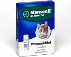 Mansonil All Worm Cat Ontworming - Kat - 2 Tabletten
