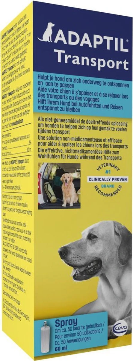 Adaptil Antistressmiddel - Transport Spray Hond - 60 Ml - Image 10