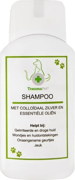 TraumaPet Shampoo Met Colloïdaal Zilver En Essentiële Oliën | Bij Geïrriteerde En Droge Huid | Jeuk | Onaangename Geurtjes | Dieren