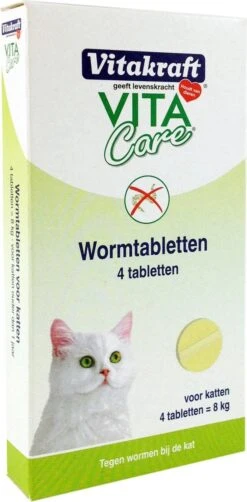 Vitakraft Vitacare Wormtabletten Voor Katten - 4 Tabletten