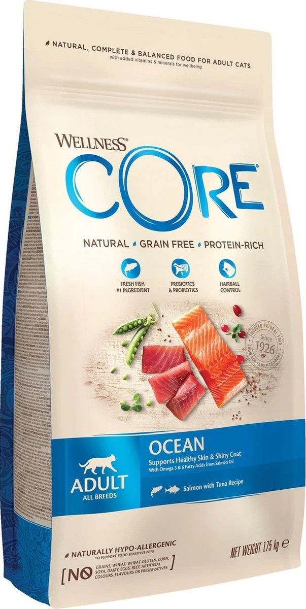 Wellness Core Grain Free Cat Ocean Zalm & Tonijn - Kattenvoer - 1.75 Kg