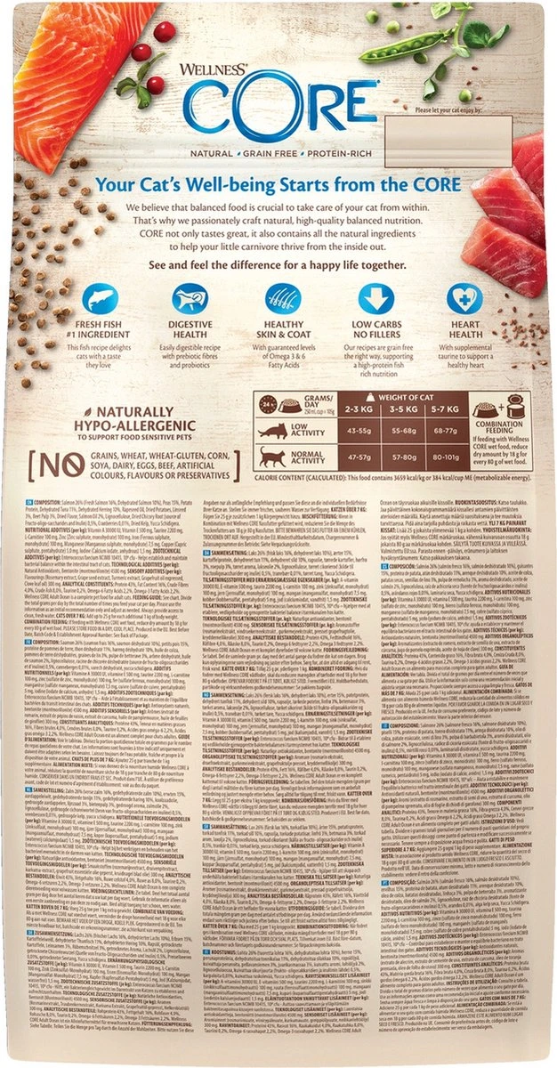 Wellness Core Grain Free Cat Ocean Zalm & Tonijn - Kattenvoer - 1.75 Kg - Image 5