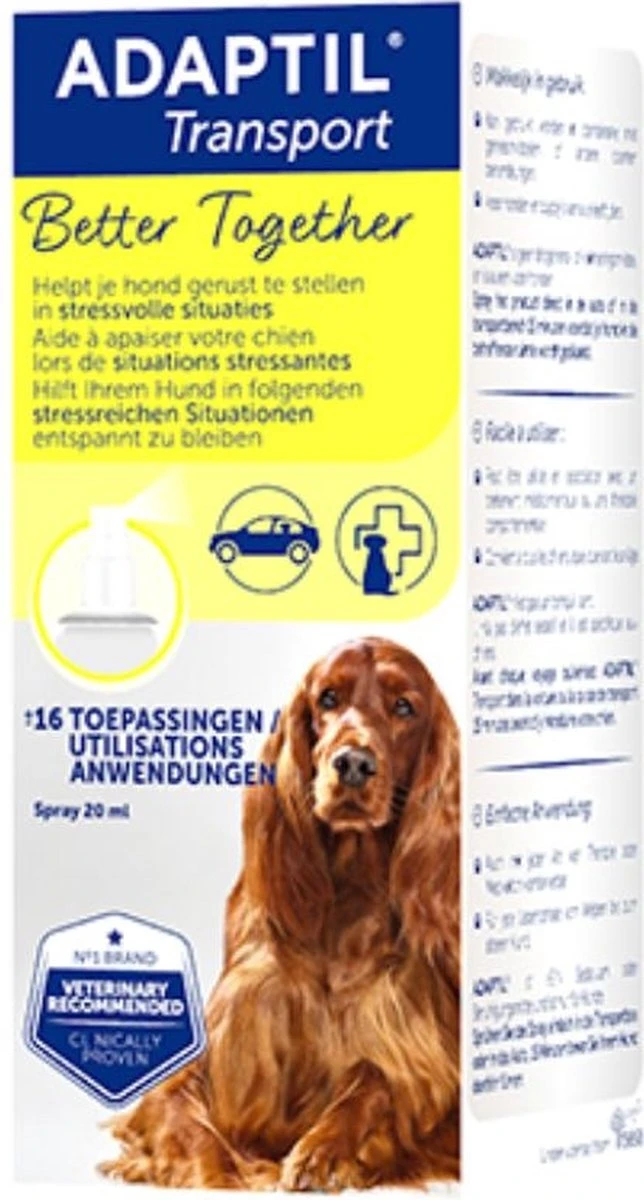 Adaptil Antistressmiddel - Transport Spray Hond - 20 Ml - Image 4