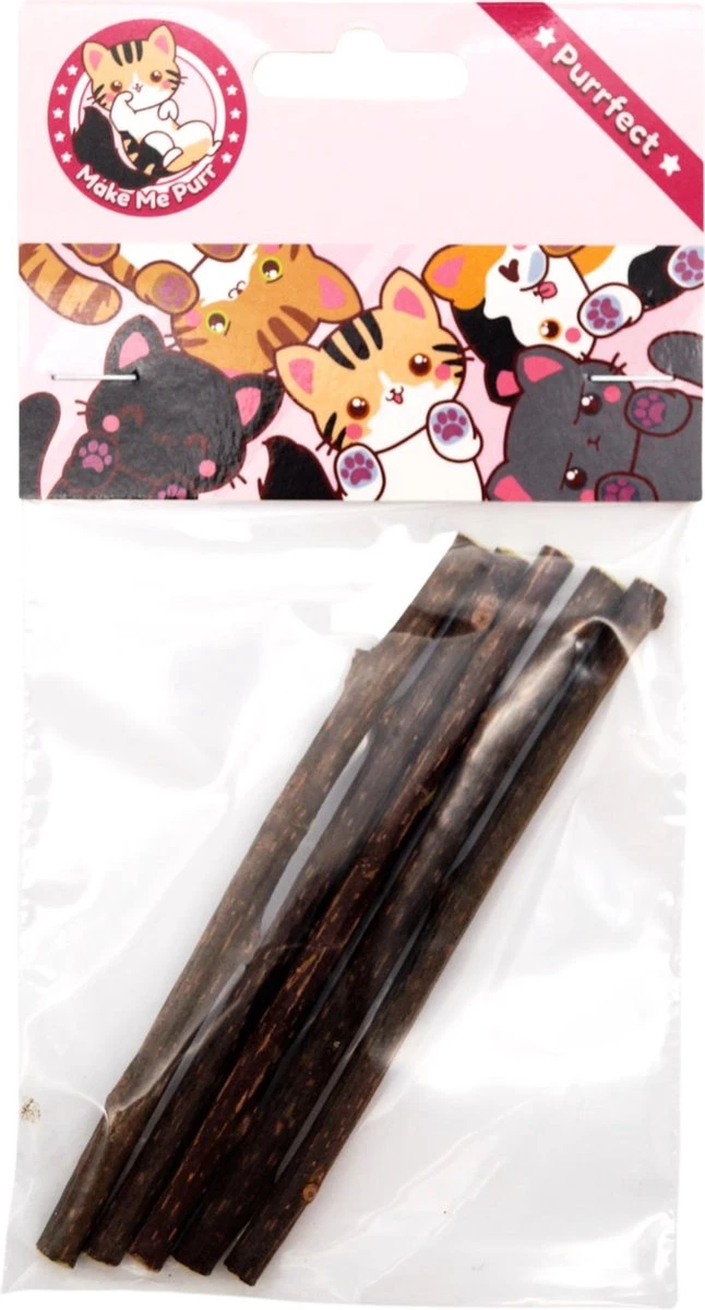 Make Me Purr Matatabi Sticks (5 Stuks) - Silver Vine Kattenkruid Stokjes - Catnip Effect Kauwstokjes - Kattensnack Kattensnoepjes - Kattenspeelgoed Kattenspeeltjes - Image 6