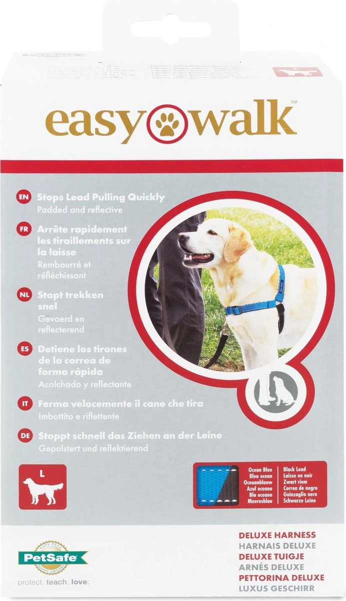 PetSafe Easy Walk® Deluxe Harness - Hondentuig - Blauw - L -1,8 M - Image 2