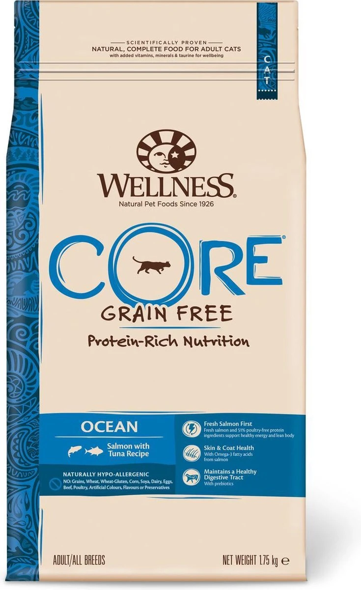 Wellness Core Grain Free Cat Ocean Zalm & Tonijn - Kattenvoer - 1.75 Kg - Image 12