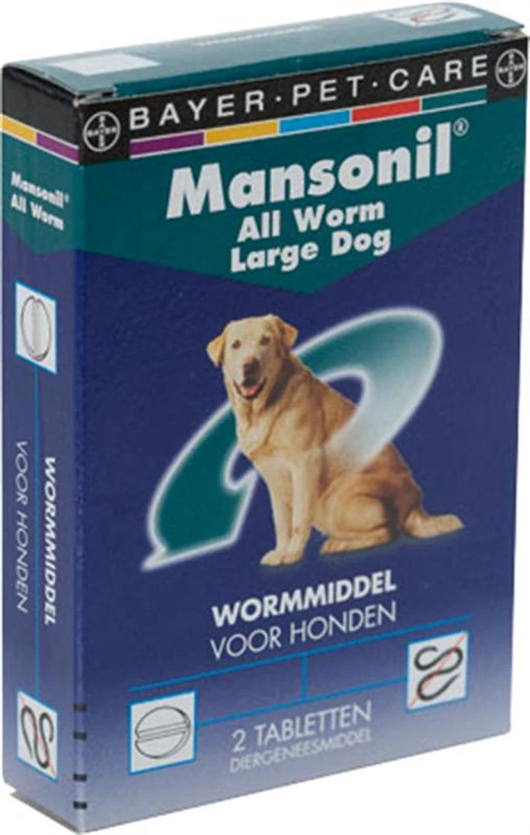 Mansonil All Worm Tasty Ontworming Tabletten Hond 2 Tabletten - Image 7