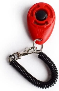 Merkloos Petshop ACE – Clicker – Hond – Training – Honden Training – Met Bevestiging - Rood