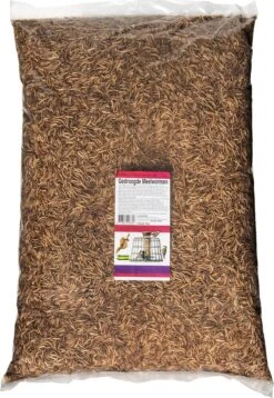 Grevers Voeders Meelwormen Gedroogd - Buitenvogelvoer - 5 Kg (≈ 25L)