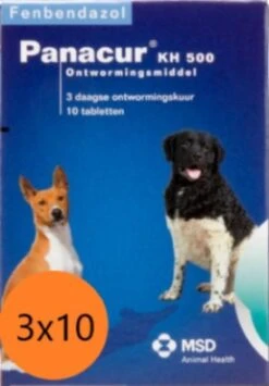 Panacur | KH 500 |Ontwormingsmiddel| AANBIEDING 3x10|Middel Tot Grote Hond|
