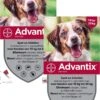 Bayer Advantix Vlooien & Teken Pipetten - Hond 10 Tot 25kg - 2 X 4 Stuks