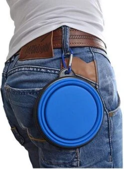 Merkloos Opvouwbare Drinkbak - Blauw