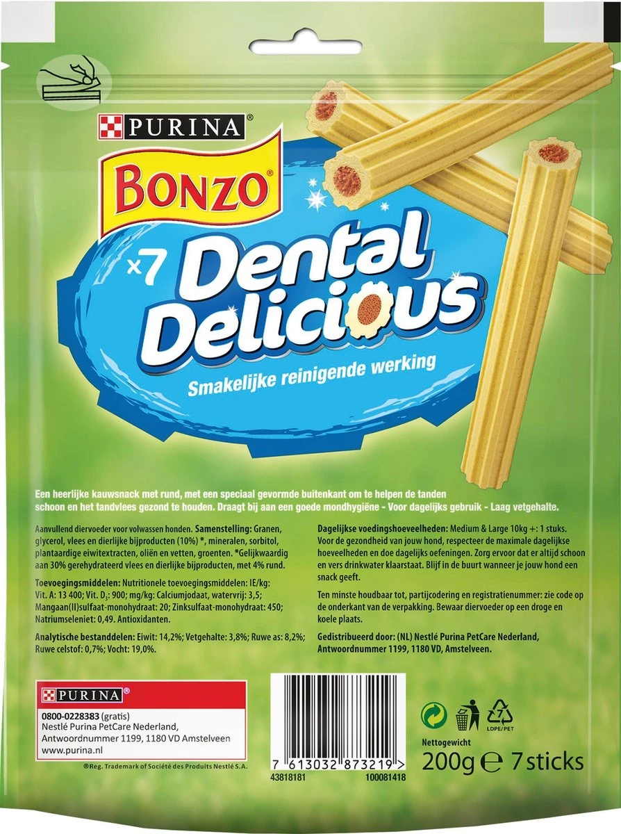 Bonzo Dental Delicious - Hondensnacks Rund - 6 X 200 G - Image 4