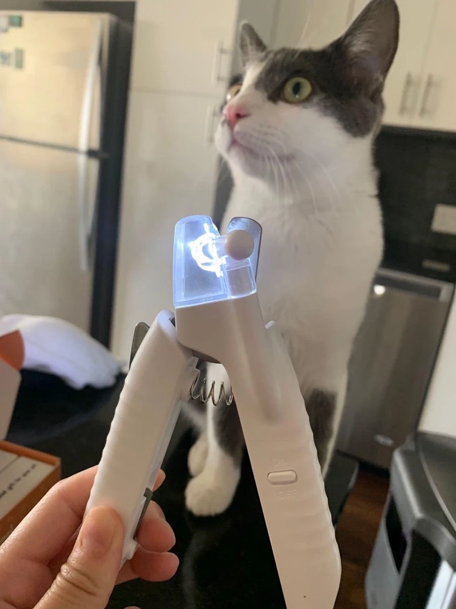 SunnyPets - Professionele Dieren Nagelknipper - Wit - Met LED En Vijl - Hond - Kat - Geschikt Voor Alle - Nageltang - Image 5