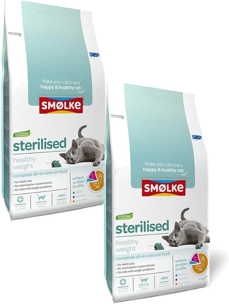 Smolke Cat Sterilised - Kattenvoer - 2 X 4 Kg - Image 2