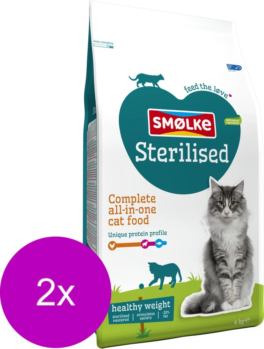Smolke Cat Sterilised - Kattenvoer - 2 X 4 Kg - Image 3