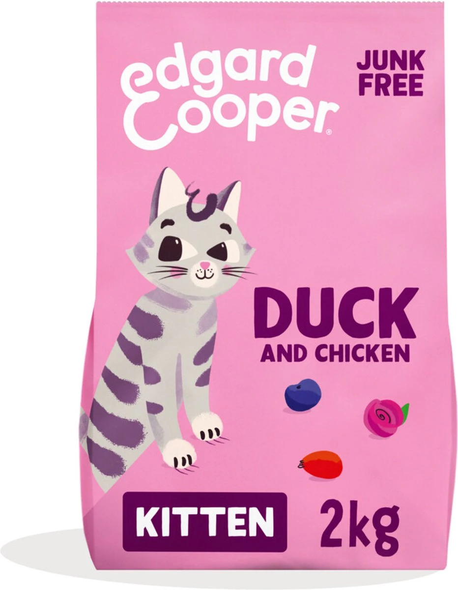 Edgard & Cooper Kattenvoer Kitten Eend - Kip 2 Kg - Image 5